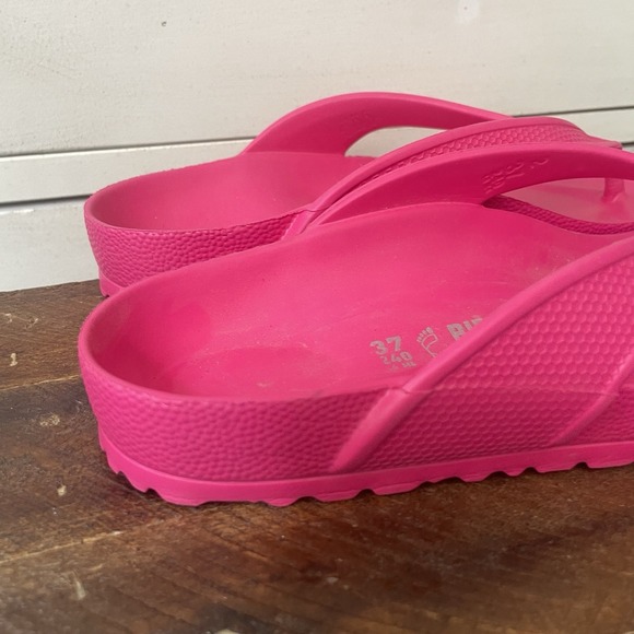Birkenstock Womens Size 6.5 EU 37 Beetroot Pink Flip Flops Shoes Summer - Picture 4 of 9